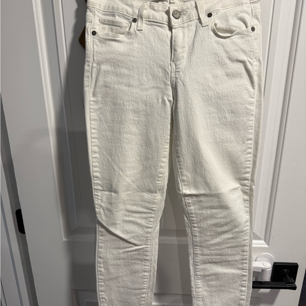 PAIGE Women's Cream Skinny Jeans